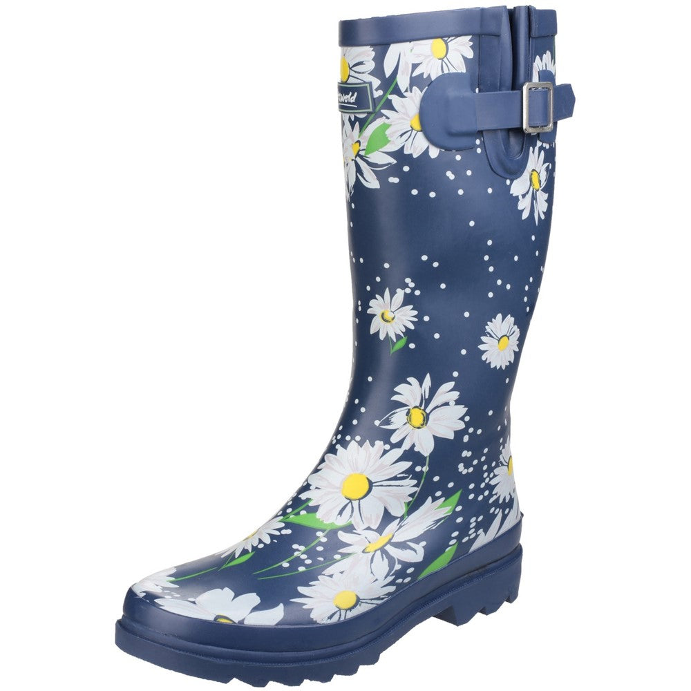 Burghley Waterproof Pull On Wellingtons Daisy