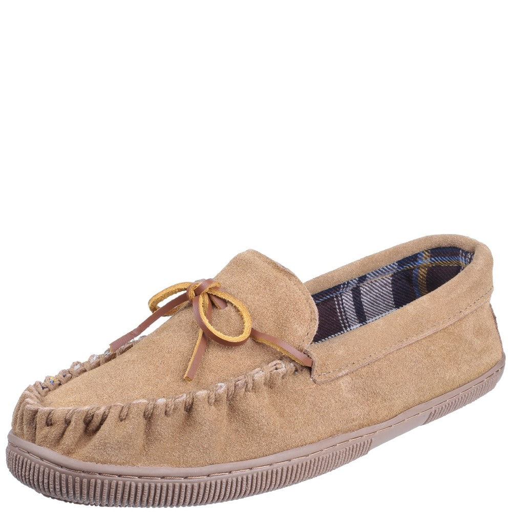 Alberta Moccasin Slippers Beige