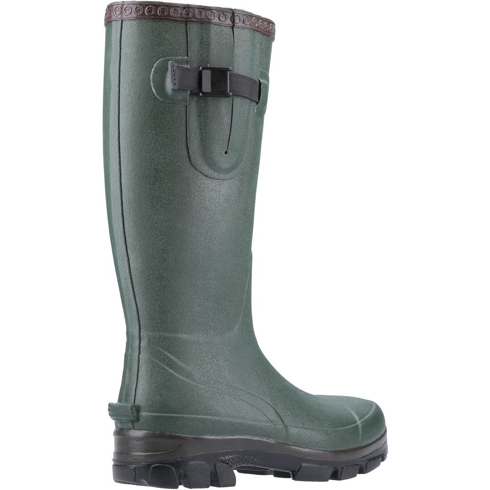 Grange Buckle Fastening Wellingtons Green