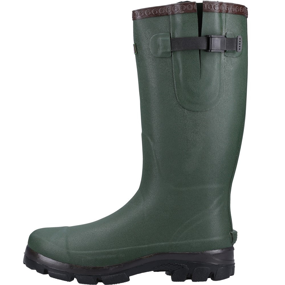 Grange Buckle Fastening Wellingtons Green