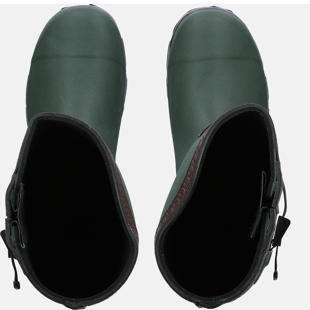 Grange Buckle Fastening Wellingtons Green