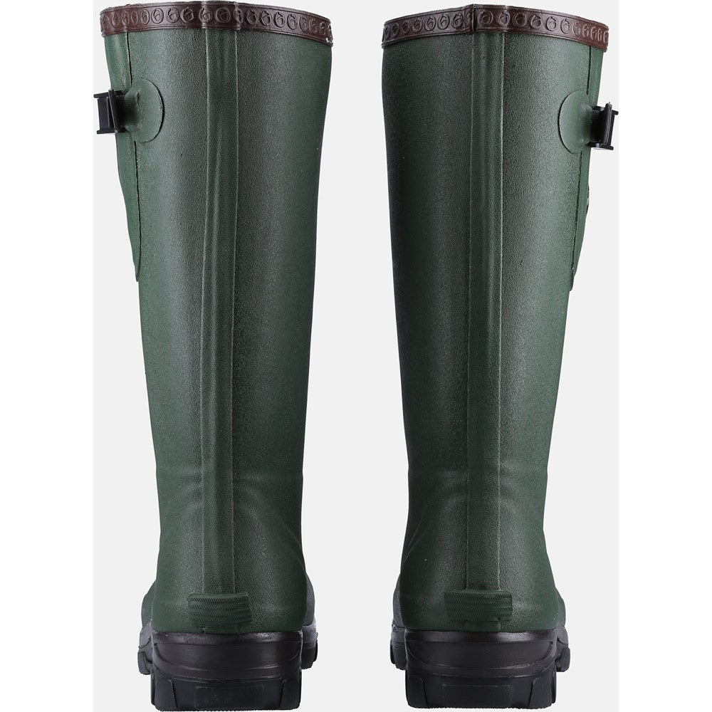 Grange Buckle Fastening Wellingtons Green