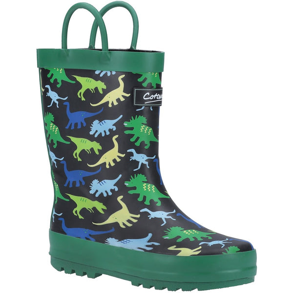 Kids Sprinkle Junior Wellingtons Boots Dinosaur Cotswold Shoes