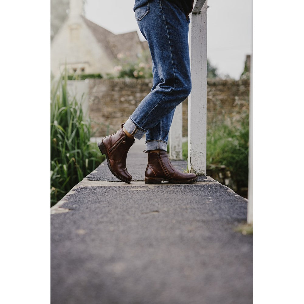 Ashwicke Zip Ankle Boots Brown