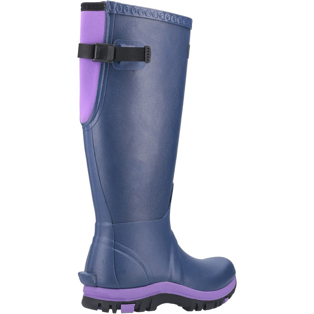 Realm Adjustable Wellingtons Blue/Purple