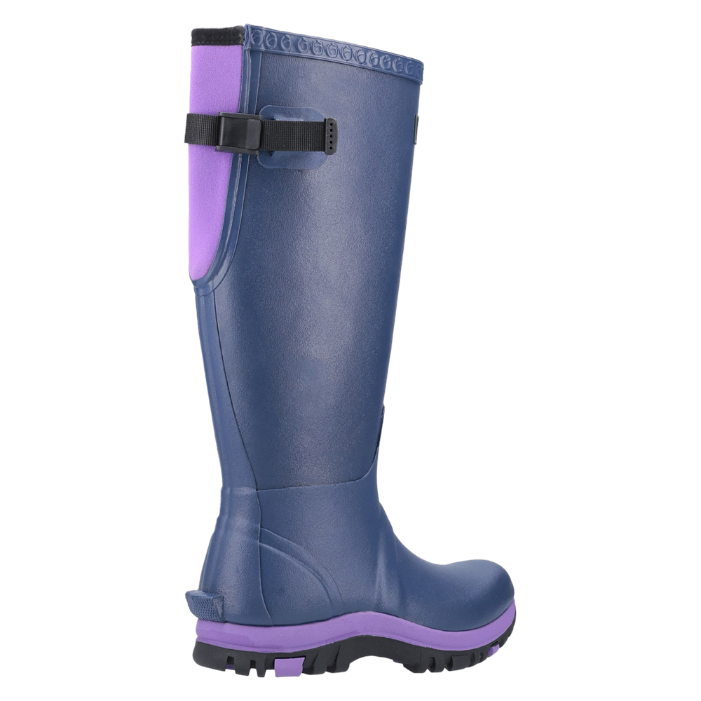 Realm Adjustable Wellingtons Blue/Purple