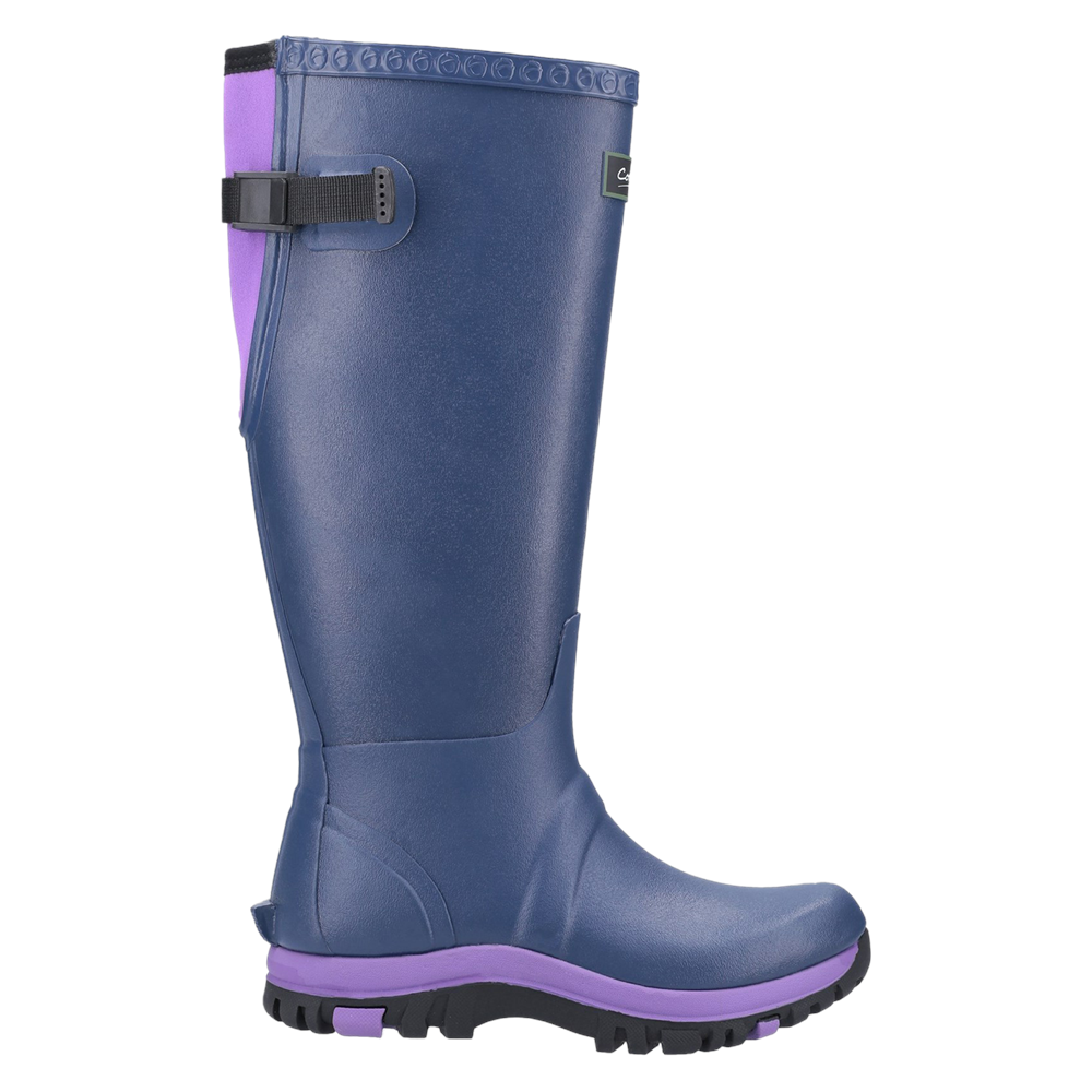 Realm Adjustable Wellingtons Blue/Purple