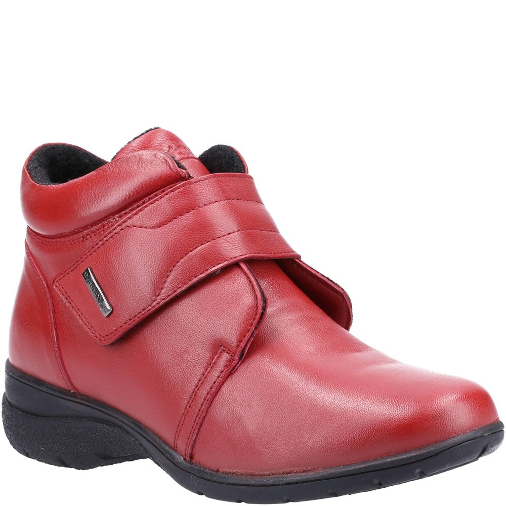 Ladies red ankle boots uk best sale