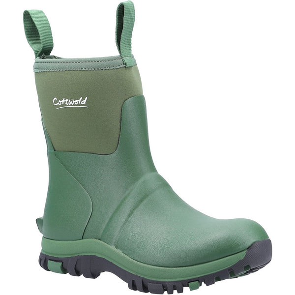 Blaze Neoprene Wellingtons Green Cotswold Shoes