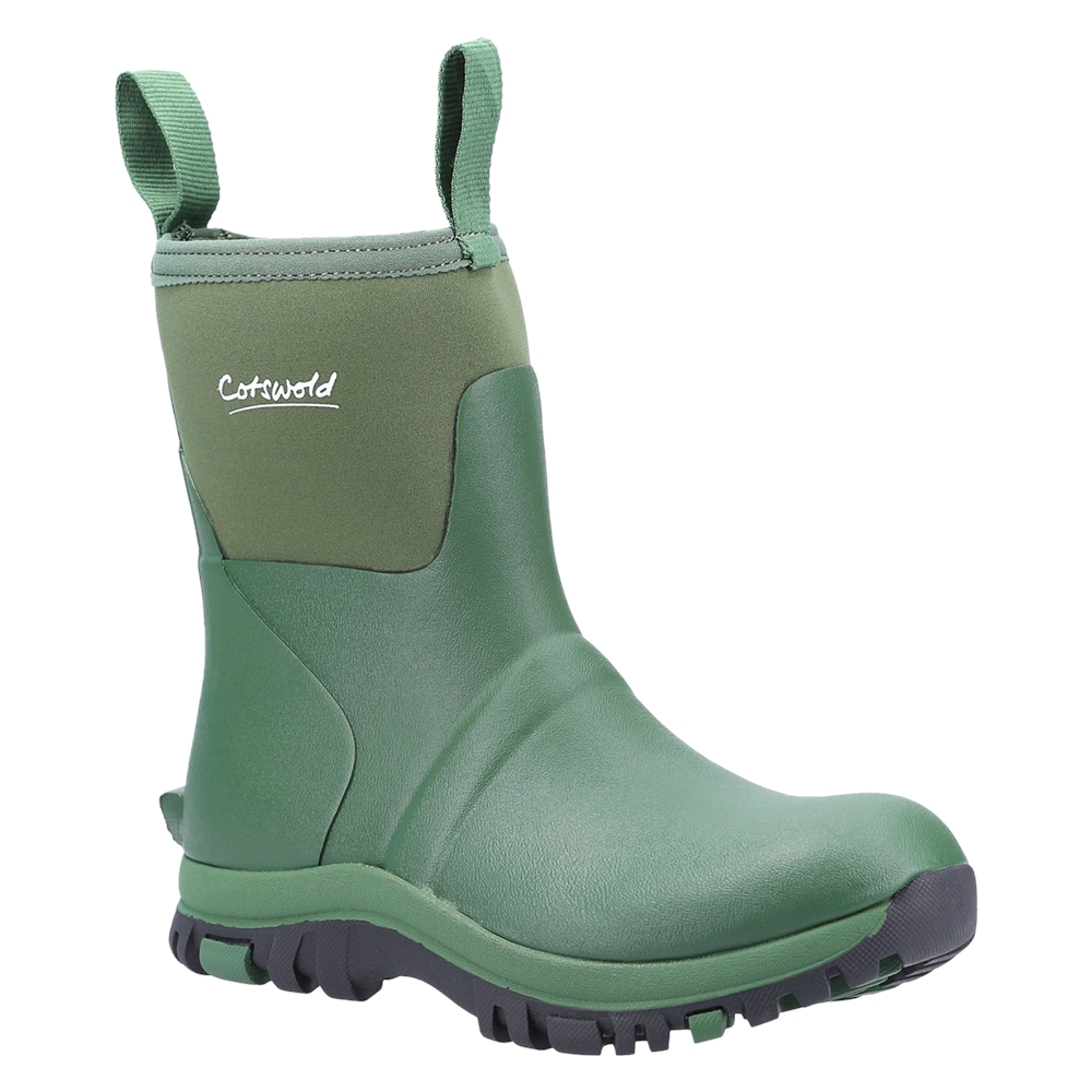 Blaze Neoprene Wellingtons Green Cotswold Shoes