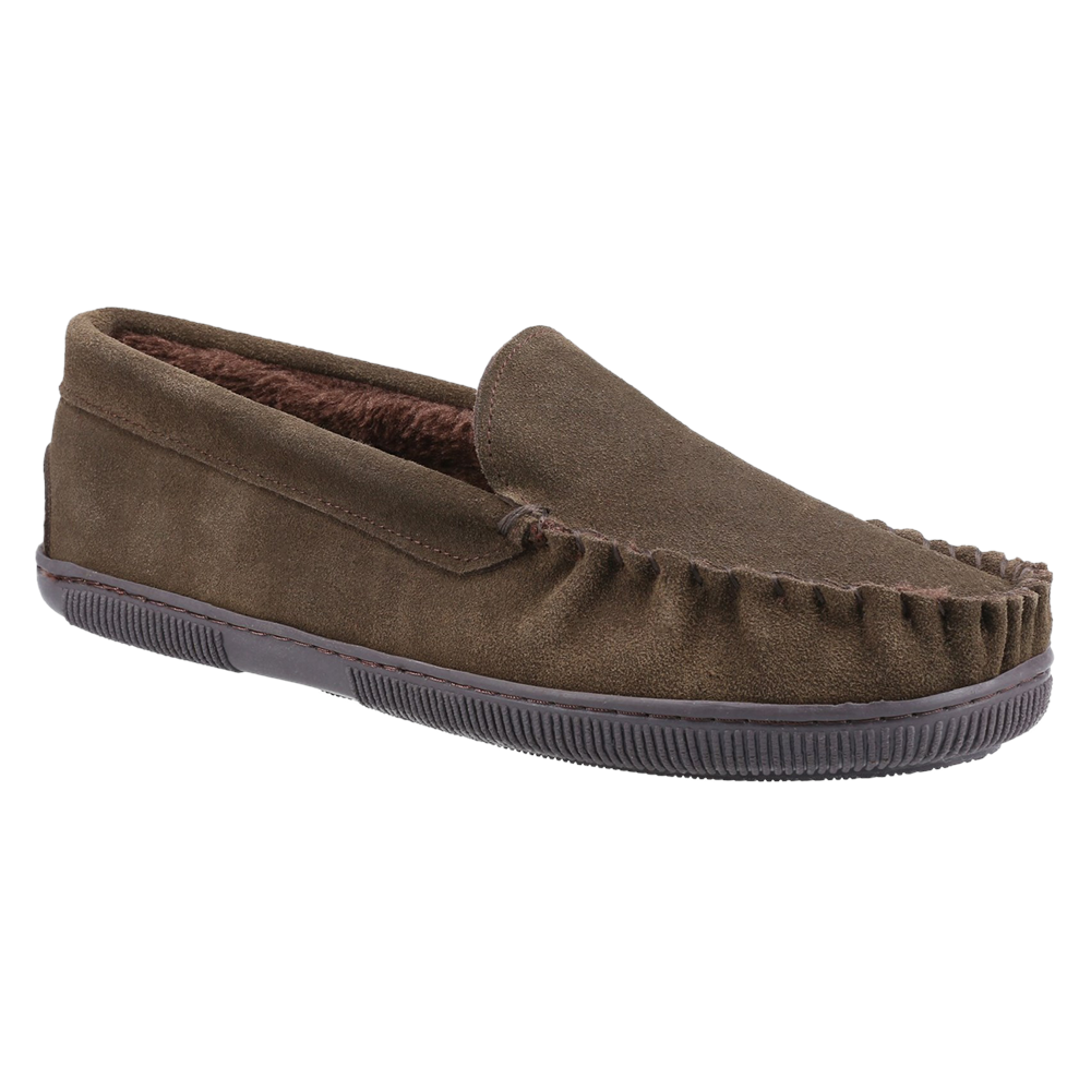 Tresham Moccasin Slippers Brown