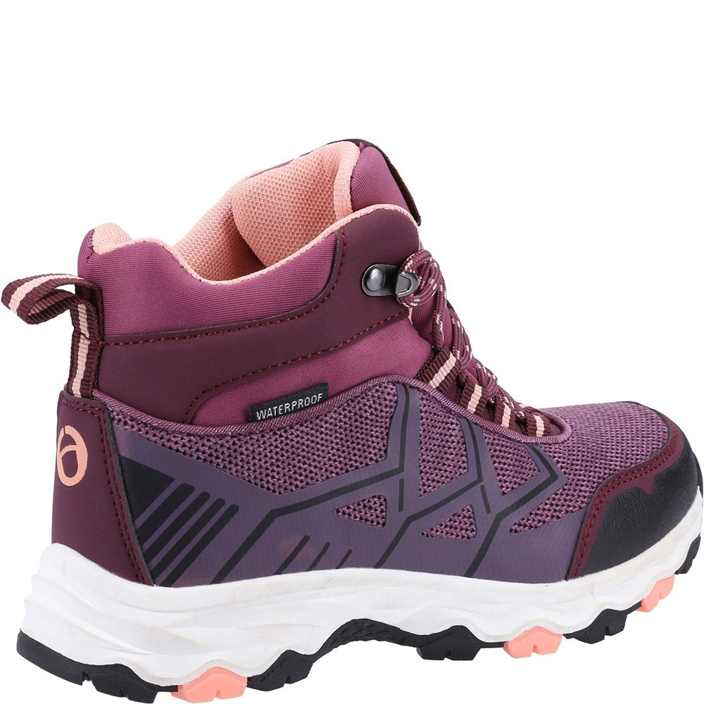 Kids Coaley Lace Recycled Hiking Boots Purple