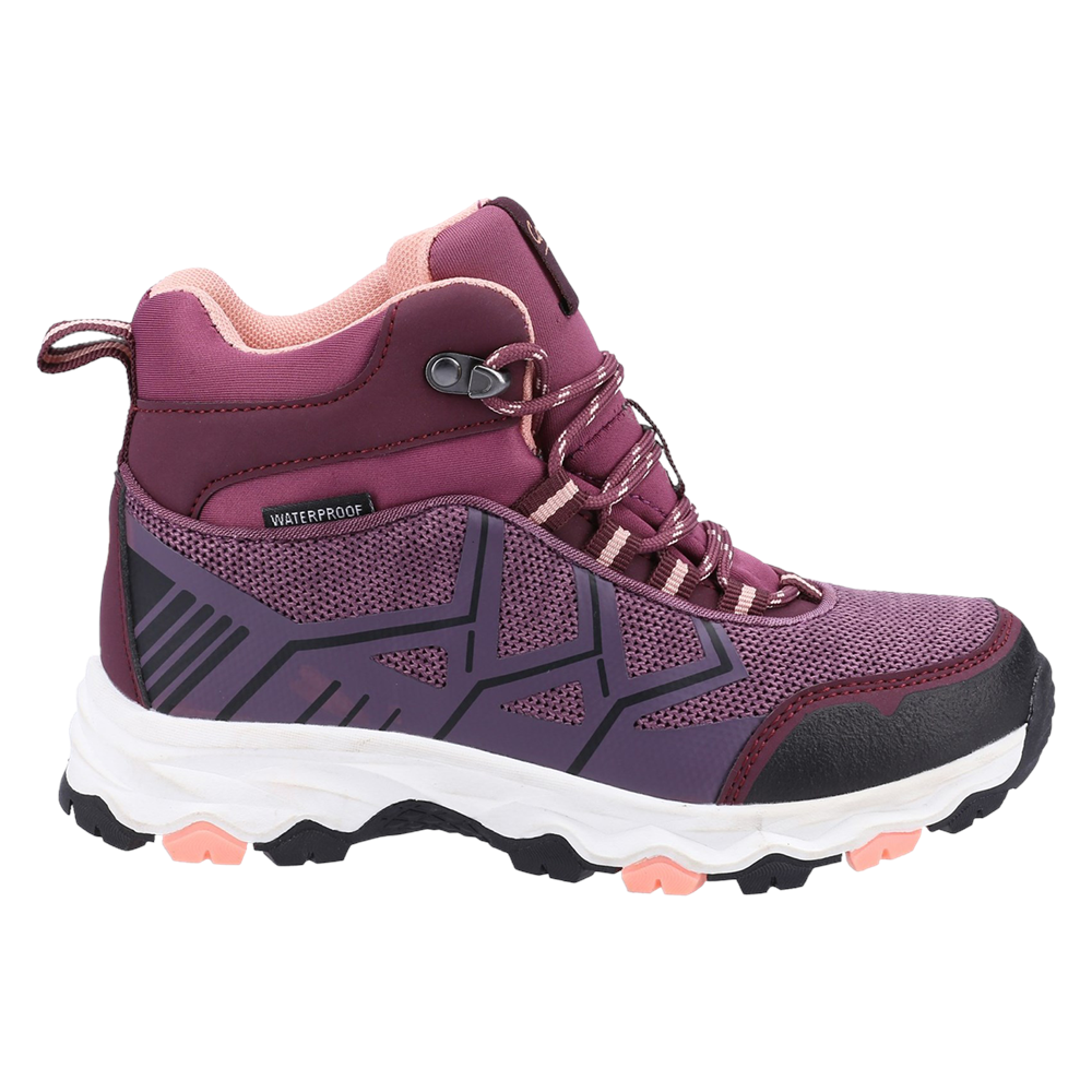 Kids Coaley Lace Recycled Hiking Boots Purple