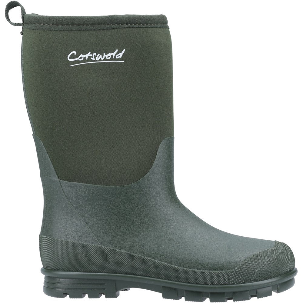 Junior Hilly Neoprene Wellingtons Boots Green