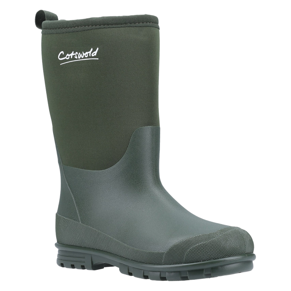 Junior Hilly Neoprene Wellingtons Boots Green