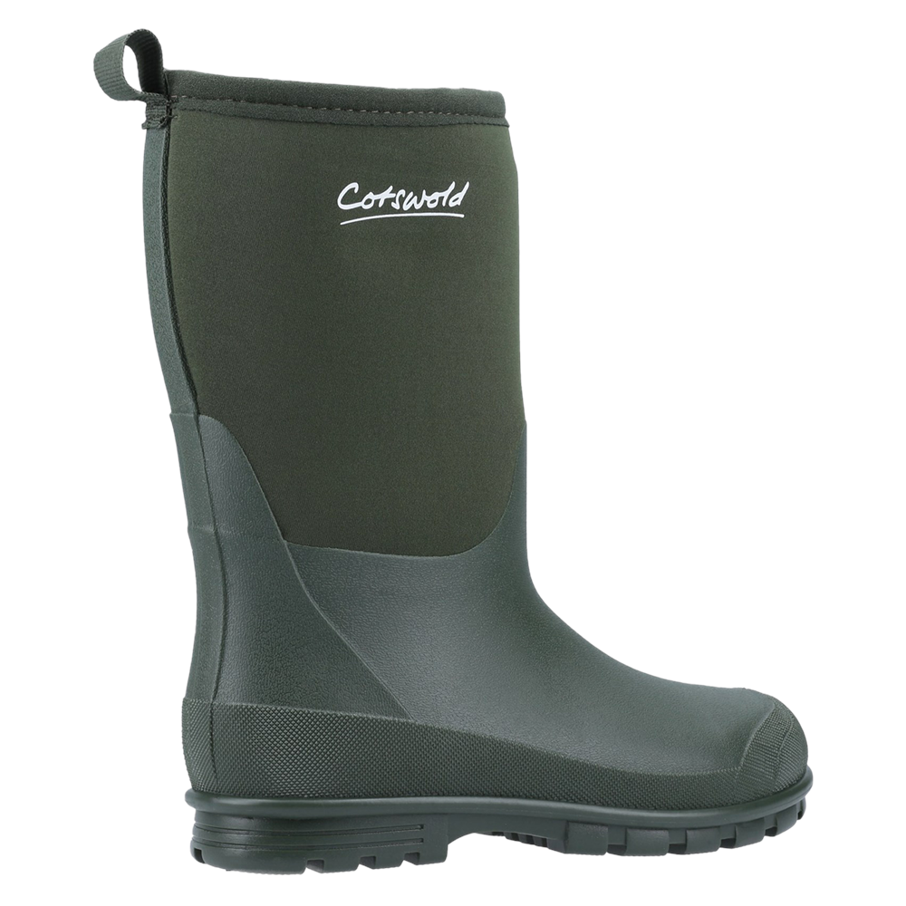 Junior Hilly Neoprene Wellingtons Boots Green