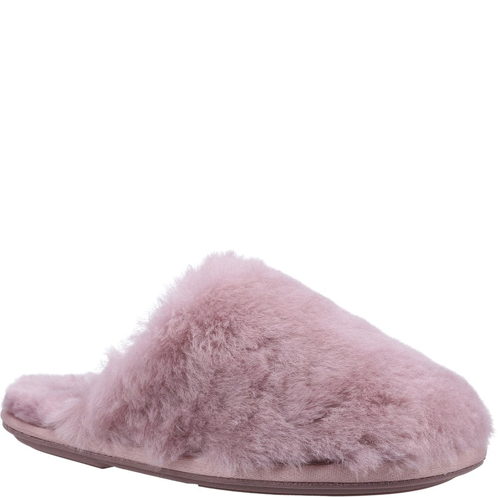 Salperton Sheepskin Mule Slippers Pink