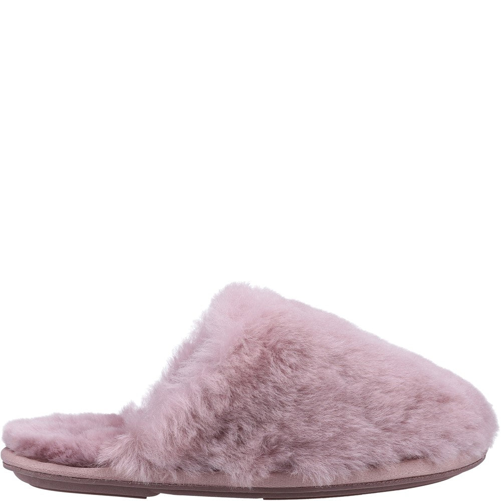 Salperton Sheepskin Mule Slippers Pink