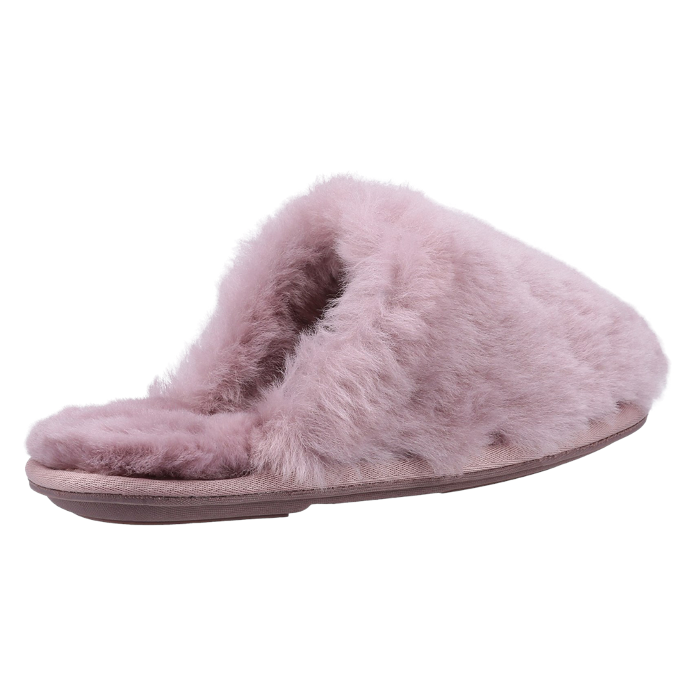 Salperton Sheepskin Mule Slippers Pink