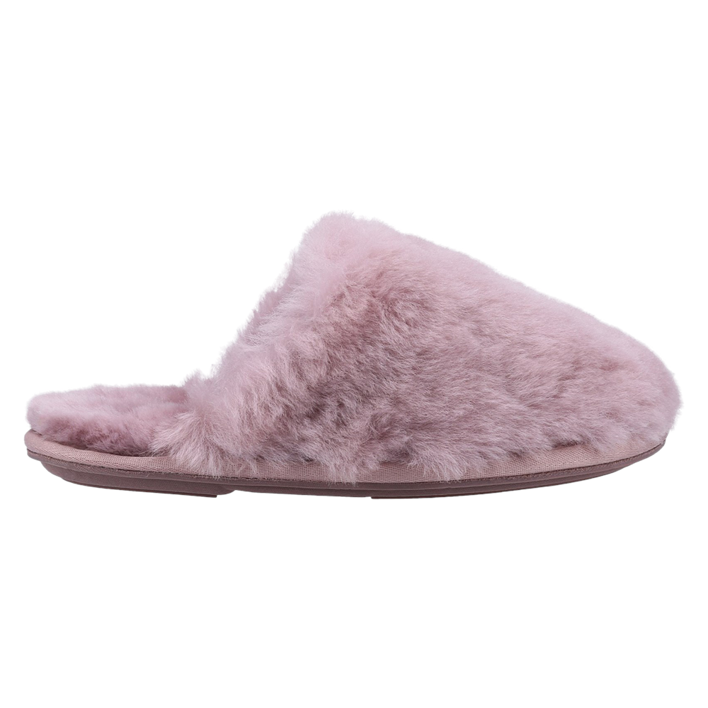 Salperton Sheepskin Mule Slippers Pink