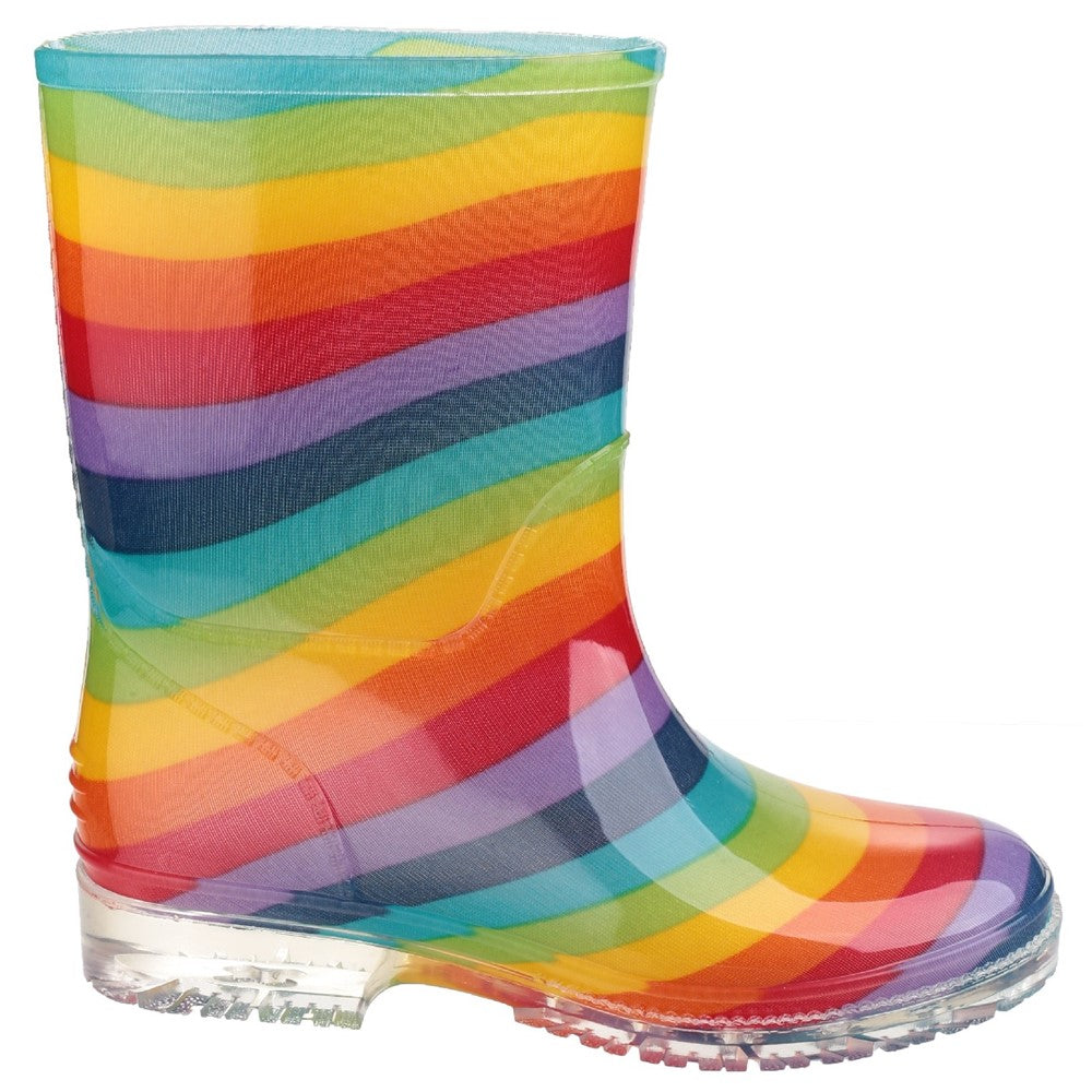 Kids PVC Junior Wellingtons Rainbow